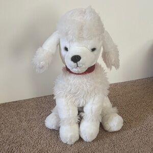 Fluffy White Poodle Stuffed Animal